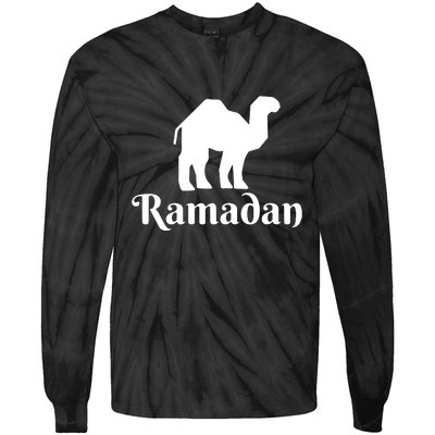 Ramadan Camel Muslim Gift Ramadan Mubarak Tie-Dye Long Sleeve Shirt