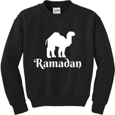 Ramadan Camel Muslim Gift Ramadan Mubarak Kids Sweatshirt