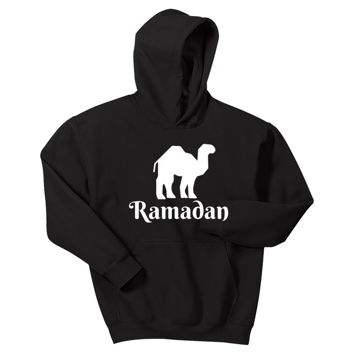 Ramadan Camel Muslim Gift Ramadan Mubarak Kids Hoodie