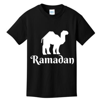 Ramadan Camel Muslim Gift Ramadan Mubarak Kids T-Shirt