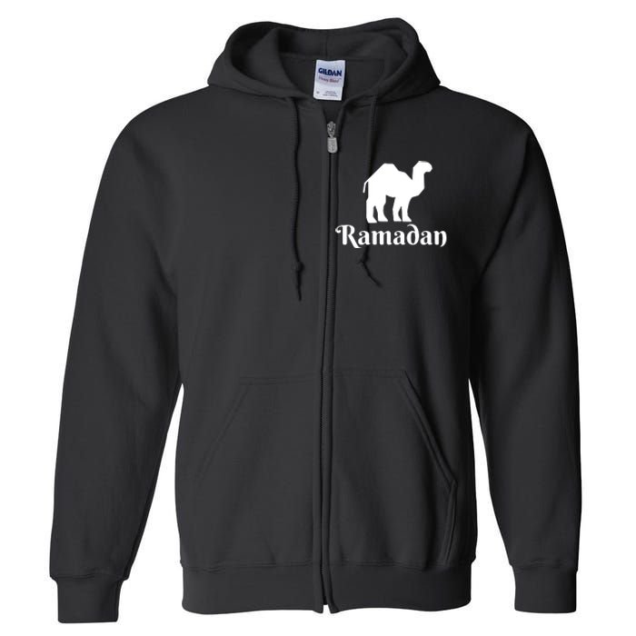 Ramadan Camel Muslim Gift Ramadan Mubarak Full Zip Hoodie