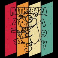Retro Capybara Math Student Vintage Mathemetician Mathybara Daily Commute Backpack