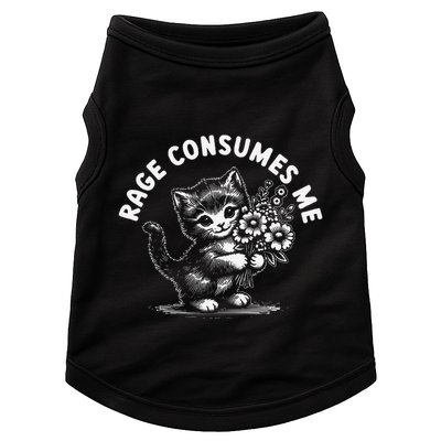 Rage Consumes Me Cat Funny Hilarious Kitten Meme Doggie Tank