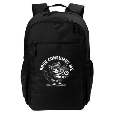Rage Consumes Me Cat Funny Hilarious Kitten Meme Backpack