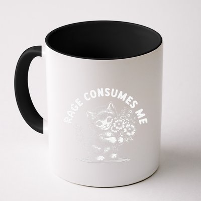 Rage Consumes Me Cat Funny Hilarious Kitten Meme Mug
