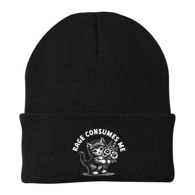Rage Consumes Me Cat Funny Hilarious Kitten Meme Beanie