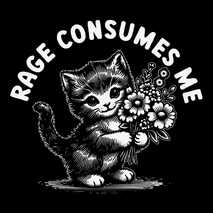 Rage Consumes Me Cat Funny Hilarious Kitten Meme 16 in Basic Backpack