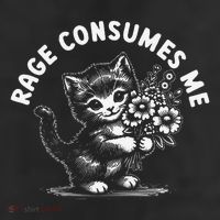 Rage Consumes Me Cat Funny Hilarious Kitten Meme 25L Jumbo Tote