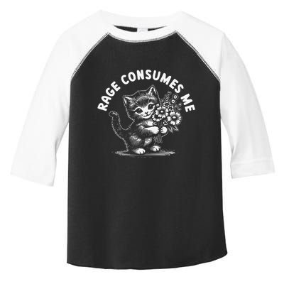Rage Consumes Me Cat Funny Hilarious Kitten Meme Toddler Fine Jersey T-Shirt