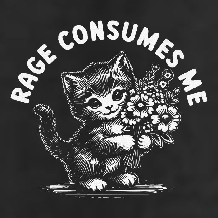 Rage Consumes Me Cat Funny Hilarious Kitten Meme Microfiber Hand Towel