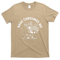 Rage Consumes Me Cat Funny Hilarious Kitten Meme T-Shirt