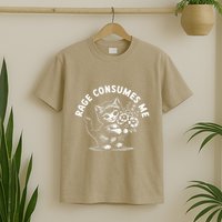 Rage Consumes Me Cat Funny Hilarious Kitten Meme T-Shirt