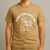 Rage Consumes Me Cat Funny Hilarious Kitten Meme T-Shirt