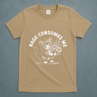 Rage Consumes Me Cat Funny Hilarious Kitten Meme T-Shirt