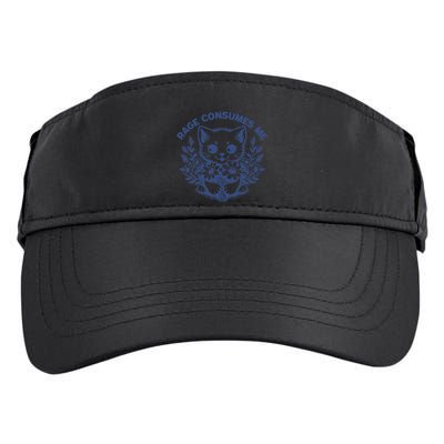 Rage Consumes Me Cat Flower Cute Kitty Cat Meme Funny Gift Adult Drive Performance Visor
