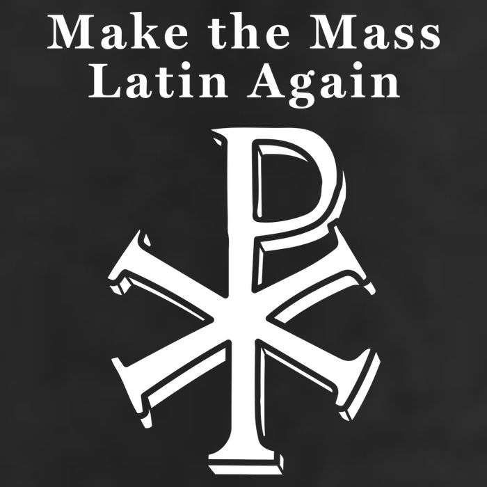 Roman Catholic Make The Mass Latin Again 7 Panel Mesh Trucker Snapback Hat