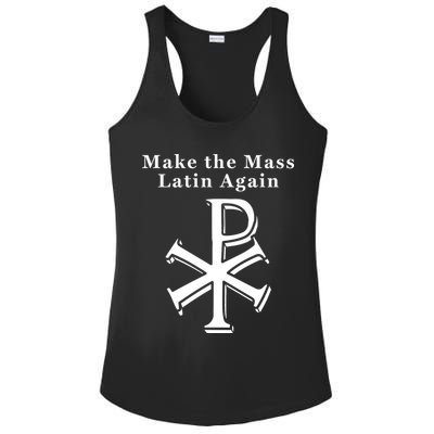 Roman Catholic Make The Mass Latin Again Ladies PosiCharge Competitor Racerback Tank
