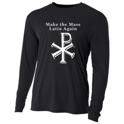 Roman Catholic Make The Mass Latin Again Cooling Performance Long Sleeve Crew