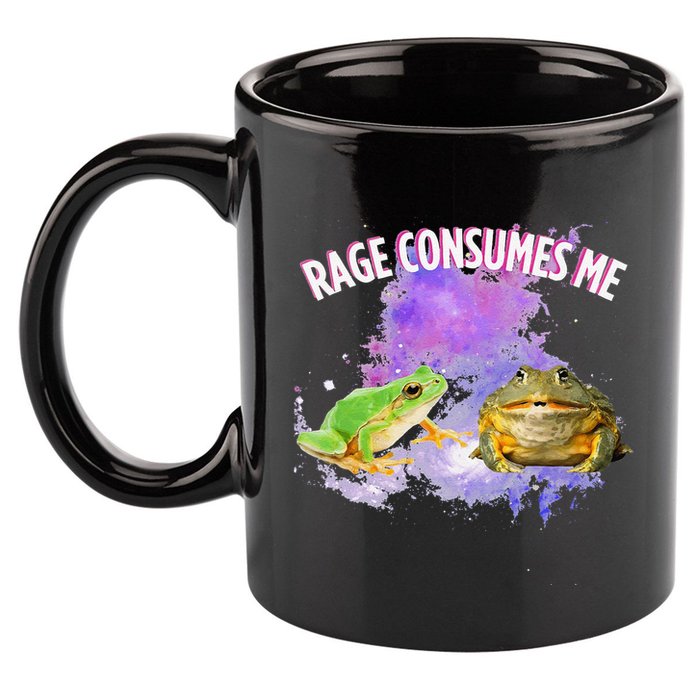 Rage Consumes Me Meme Oddly Specific Memes Funny Memes Frog 11oz C Handle Ceramic Mug