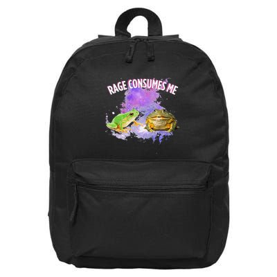 Rage Consumes Me Meme Oddly Specific Memes Funny Memes Frog 16 in Basic Backpack