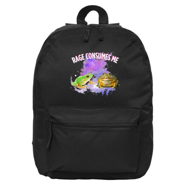 Rage Consumes Me Meme Oddly Specific Memes Funny Memes Frog 16 in Basic Backpack