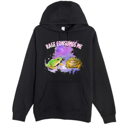 Rage Consumes Me Meme Oddly Specific Memes Funny Memes Frog Premium Pullover Hoodie