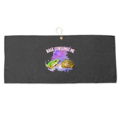 Rage Consumes Me Meme Oddly Specific Memes Funny Memes Frog Large Microfiber Waffle Golf Towel