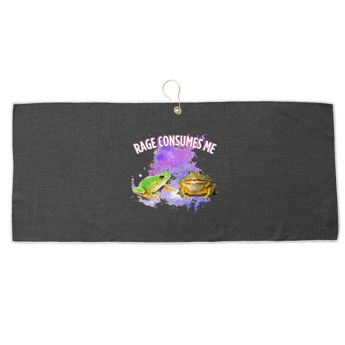 Rage Consumes Me Meme Oddly Specific Memes Funny Memes Frog Large Microfiber Waffle Golf Towel