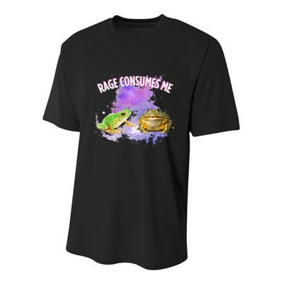 Rage Consumes Me Meme Oddly Specific Memes Funny Memes Frog Youth Performance Sprint T-Shirt