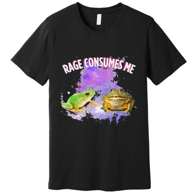 Rage Consumes Me Meme Oddly Specific Memes Funny Memes Frog Premium T-Shirt