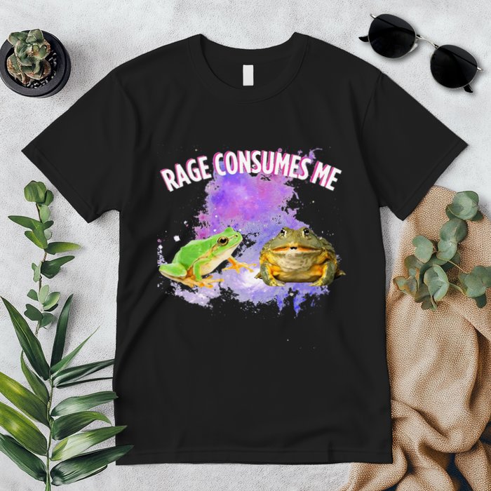 Rage Consumes Me Meme Oddly Specific Memes Funny Memes Frog Premium T-Shirt