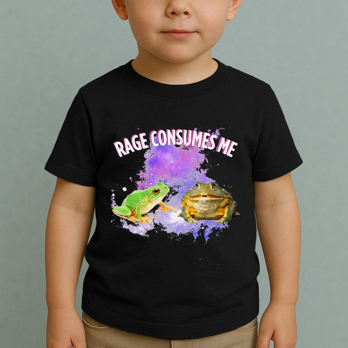 Rage Consumes Me Meme Oddly Specific Memes Funny Memes Frog Toddler T-Shirt