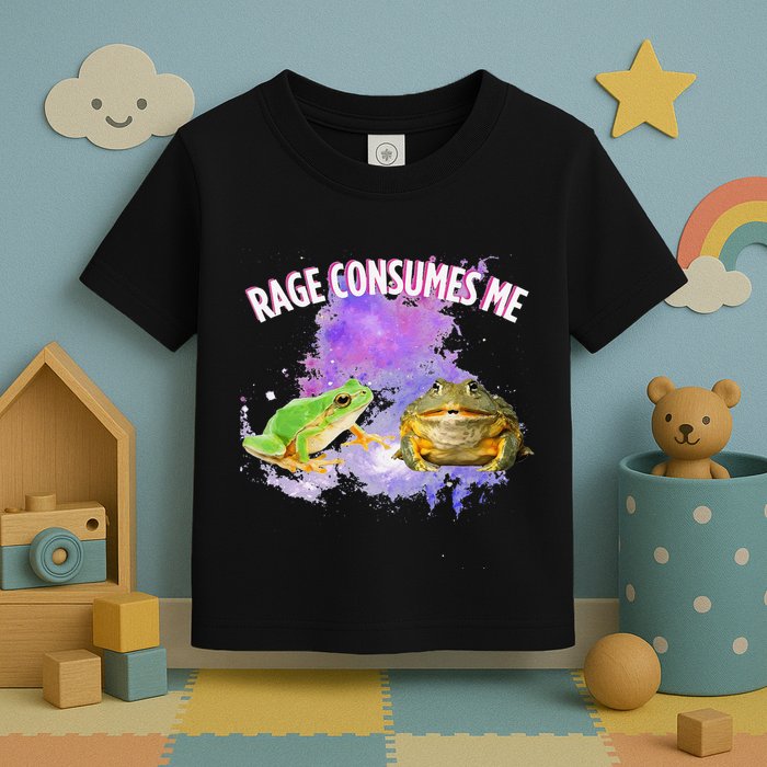 Rage Consumes Me Meme Oddly Specific Memes Funny Memes Frog Toddler T-Shirt