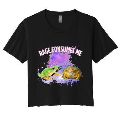 Rage Consumes Me Meme Oddly Specific Memes Funny Memes Frog Crop Top