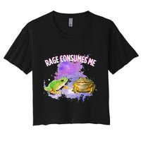 Rage Consumes Me Meme Oddly Specific Memes Funny Memes Frog Crop Top