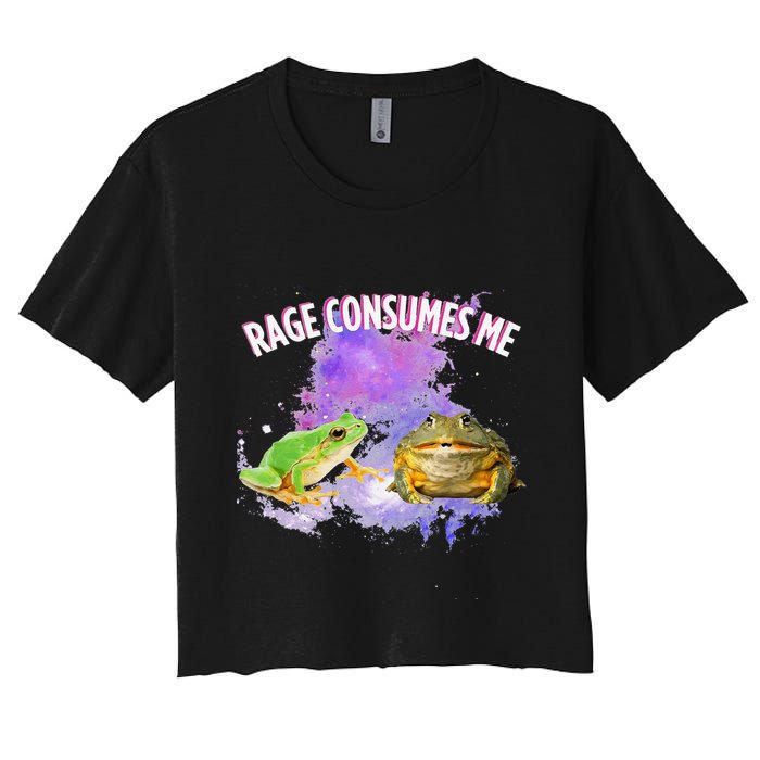 Rage Consumes Me Meme Oddly Specific Memes Funny Memes Frog Crop Top