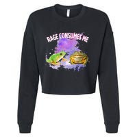 Rage Consumes Me Meme Oddly Specific Memes Funny Memes Frog Cropped Pullover Crew