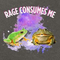 Rage Consumes Me Meme Oddly Specific Memes Funny Memes Frog Cotton Canvas Backpack
