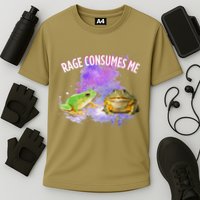 Rage Consumes Me Meme Oddly Specific Memes Funny Memes Frog Cooling Performance Crew T-Shirt