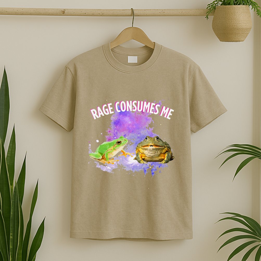 Rage Consumes Me Meme Oddly Specific Memes Funny Memes Frog T-Shirt