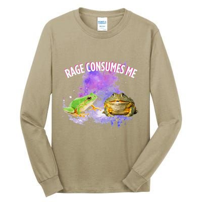 Rage Consumes Me Meme Oddly Specific Memes Funny Memes Frog Tall Long Sleeve T-Shirt