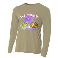 Rage Consumes Me Meme Oddly Specific Memes Funny Memes Frog Cooling Performance Long Sleeve Crew