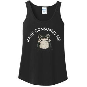 Rage Consumes Me Funny Frog Ladies Essential Tank