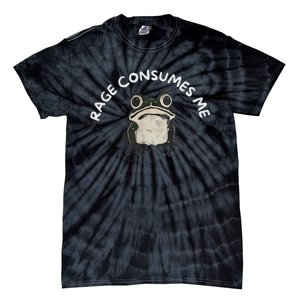 Rage Consumes Me Funny Frog Tie-Dye T-Shirt