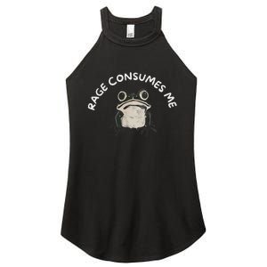 Rage Consumes Me Funny Frog Women's Perfect Tri Rocker Tank