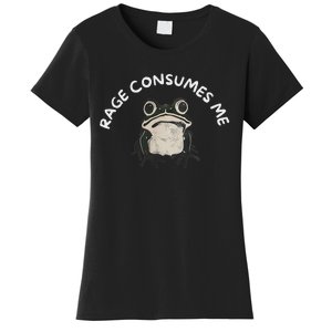 Rage Consumes Me Funny Frog Women's T-Shirt