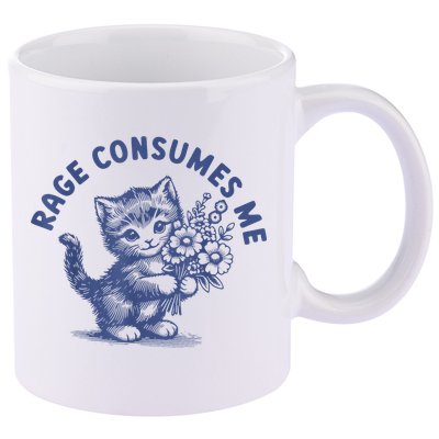 Rage Consumes Me 11oz C Handle Ceramic Mug