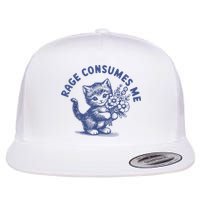 Rage Consumes Me Flat Bill Trucker Hat