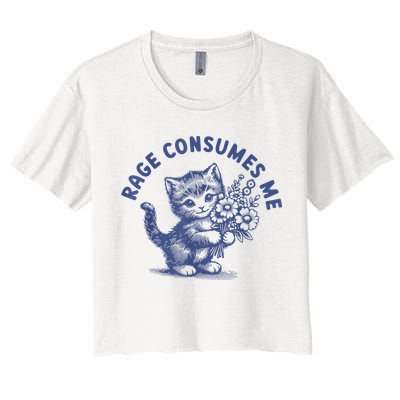 Rage Consumes Me Women's Crop Top Tee