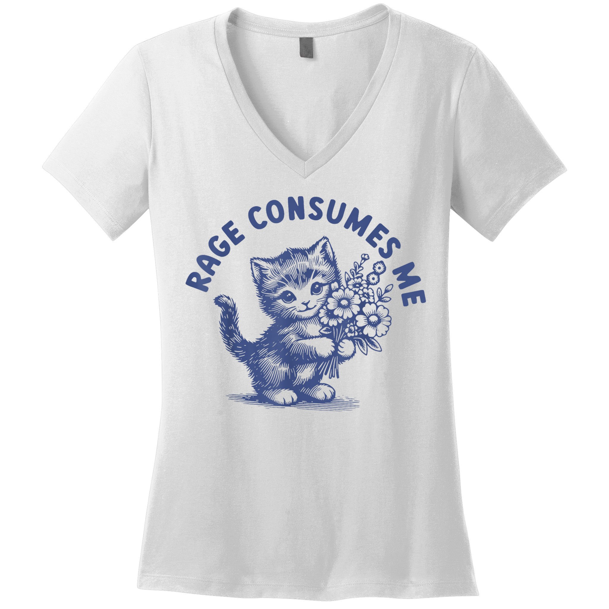 Rage Consumes Me Women's V-Neck T-Shirt